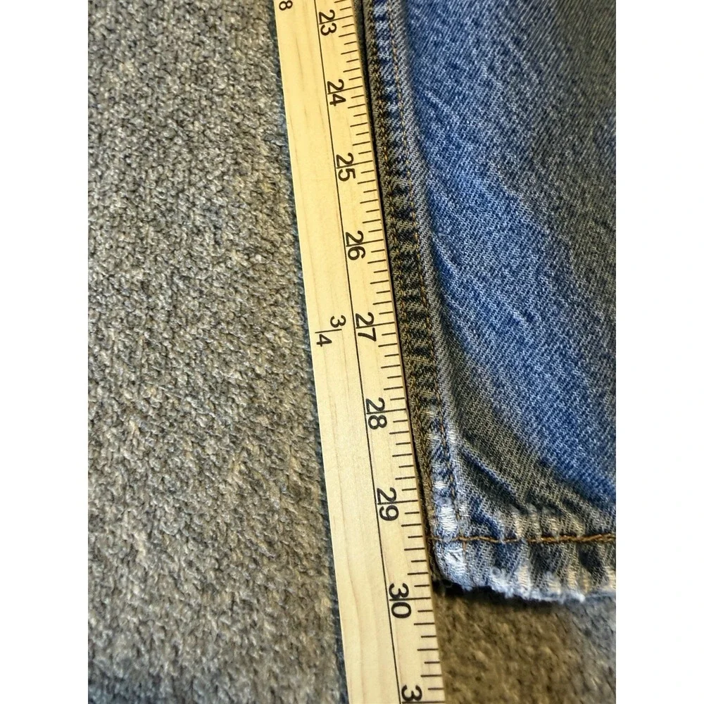 Levis 505 Jeans Adult Mens 34x32 Blue Denim Regular Fit Straight Leg